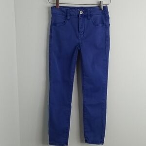 American Eagle blue  Crop jeans size 0